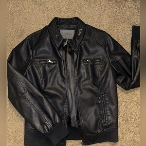 Leather black jacket